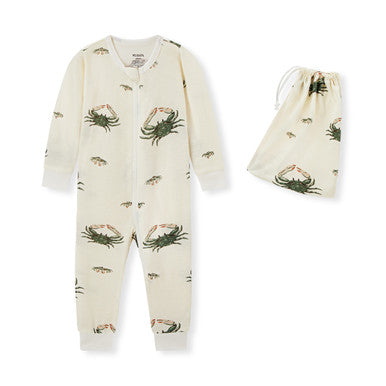 Milkbarn organic pj coastal crab (9-12 Months)