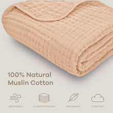 Load image into Gallery viewer, Baby Muslin Blanket in Cream
