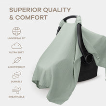 Load image into Gallery viewer, Baby Car Seat Cover in Fern
