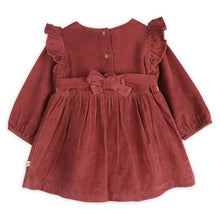 Load image into Gallery viewer, Amber Velvet Baby Dress &amp; Bloomer Set (Organic Cotton)
