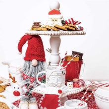 Load image into Gallery viewer, MudPie White Beaded Tiered Server
