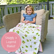 Load image into Gallery viewer, Stuck On You - Bamboo Succulent Baby Toddler Blanket
