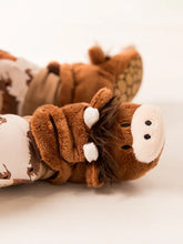 Load image into Gallery viewer, Neutral Hamish Highland Cow Booties
