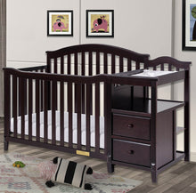 Load image into Gallery viewer, Kali 4-in-1 Convertible Crib and Changer (Espresso)
