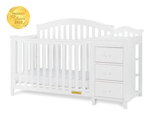 Load image into Gallery viewer, Kali 4-in-1 Convertible Crib and Changer (White)
