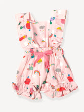 Load image into Gallery viewer, Balloon Ruffle &amp; Tie Back Romper (Organic Muslin)
