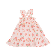 Load image into Gallery viewer, Sweet Peach Smocked Ruffle Sundress &amp; Diaper Cover
