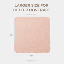 Load image into Gallery viewer, Baby Muslin Blanket in Blush
