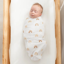 Load image into Gallery viewer, Easy Swaddle Blankets in Rainbow Bohemian, Pack of 3 (0-3 Months)
