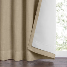 Load image into Gallery viewer, Harrow Solid Texture Blackout Window Curtain Panel (Natural)
