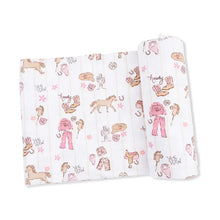 Load image into Gallery viewer, Cowgirl Nursery - Swaddle Blanket
