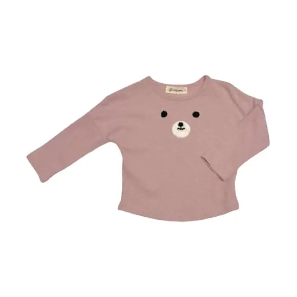 LITTLE WHO* Bear Face Tee (Pink)