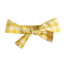 Load image into Gallery viewer, Lucy Gingham Smocked Baby Romper + Headband (Organic)

