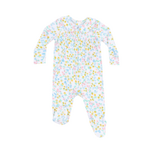 Load image into Gallery viewer, ANGEL DEAR- Carolines Calico Smocked peter pan footie
