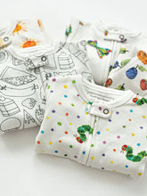 Load image into Gallery viewer, Caterpillar | Organic Zipper Footie
