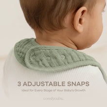 Load image into Gallery viewer, Muslin Bibs in Sage
