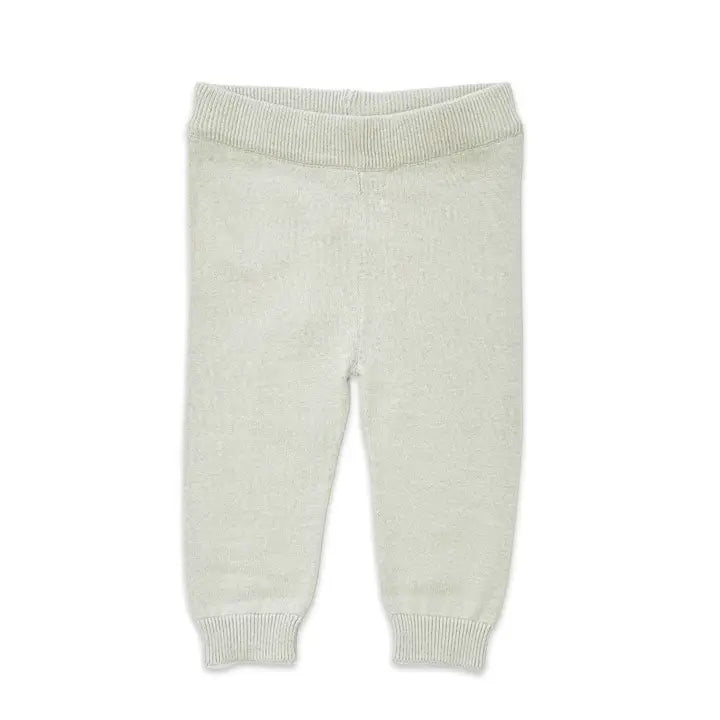 Pocket Sweater Knit Baby Legging Pants (Organic Cotton-Stone)