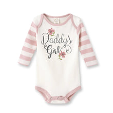 Load image into Gallery viewer, Daddy's Girl Cotton Pink Stripe Baby Girl Bodysuit
