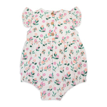 Load image into Gallery viewer, Bloom Baby Ruffle Romper + Headband (Organic Muslin)
