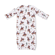 Load image into Gallery viewer, Buckaroo Western - Lap Shoulder Gown &amp; Beanie Hat
