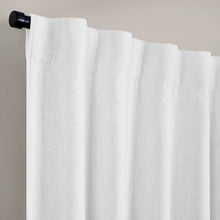 Load image into Gallery viewer, Harrow Solid Texture Blackout Window Curtain Panel (White)
