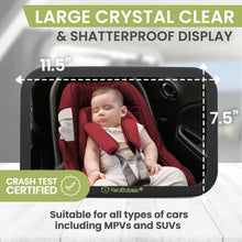 Load image into Gallery viewer, BABY CAR MIRROR FOR REAR FACING INFANT CAR SEAT  (Matte Black )
