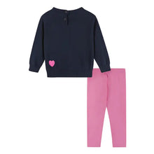 Load image into Gallery viewer, Infant Heart Sweater w/Pink Legging Set
