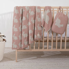 Load image into Gallery viewer, Bunny - Pink/Beige Baby Blanket Set
