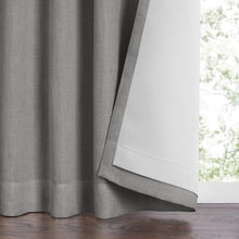 Load image into Gallery viewer, Harrow Solid Texture Blackout Window Curtain Panel (Dark Gray)
