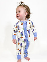 Load image into Gallery viewer, Texas Bluebonnets - Zip Convertible Pajamas

