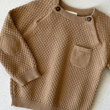 Load image into Gallery viewer, Milan Earthy Baby Raglan Pullover Top Sweater Knit
