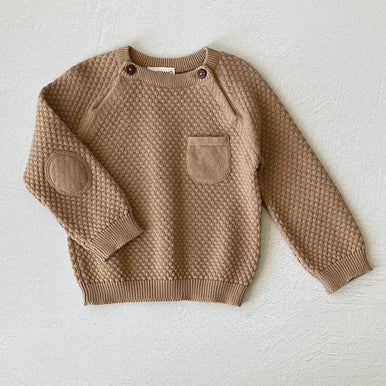 Milan Earthy Baby Raglan Pullover Top Sweater Knit