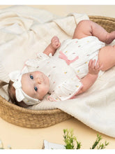 Load image into Gallery viewer, Margot Flower Baby Romper + Headband (Organic)
