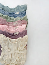 Load image into Gallery viewer, Milana Muslim Bubble Romper + Bow (Orchid)
