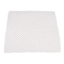 Load image into Gallery viewer, Powder Pink Bunnies &amp; Periwinkle Diamond Polka Dot Blanket
