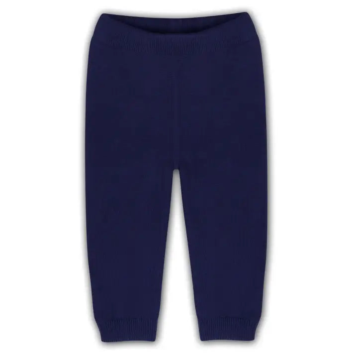 Pocket Sweater Knit Baby Legging Pants (Organic Cotton-Navy Blue)