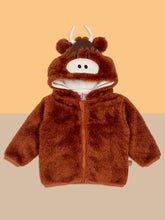 Load image into Gallery viewer, Neutral Hamish Highland Cow Hoodie
