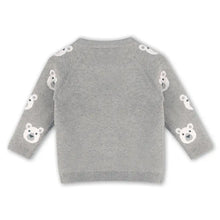 Load image into Gallery viewer, Bear Jacquard Knit Baby Raglan Pullover Sweater (Organic)

