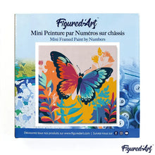 Load image into Gallery viewer, Mini Paint by numbers framed - Tropical Butterfly
