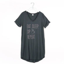 Load image into Gallery viewer, Hello Mello Let Me Sleep - Sleep Shirts Open Stock (Charcoal)
