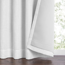 Load image into Gallery viewer, Harrow Solid Texture Blackout Window Curtain Panel (White)
