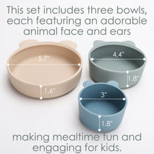 Load image into Gallery viewer, Ali+Oli (3pc) Stackable Snack Bowl Set (Blue Horizon)
