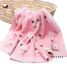 Load image into Gallery viewer, Baby blanket sheep -pink
