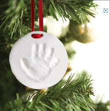 Load image into Gallery viewer, Babyprints holiday hanging keepsake ornament
