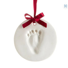 Load image into Gallery viewer, Babyprints holiday hanging keepsake ornament
