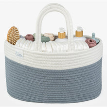 Load image into Gallery viewer, Rope Diaper Caddy by Comfy Cubs - Pacific Blue
