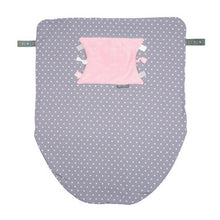 Load image into Gallery viewer, Cheeky Chompers Baby Blanket- Polkadot Pink
