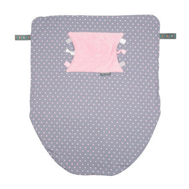 Cheeky Chompers Baby Blanket- Polkadot Pink