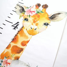 Load image into Gallery viewer, Canvas kis growth chart africa animals
