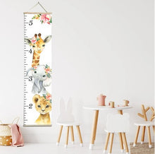 Load image into Gallery viewer, Canvas kis growth chart africa animals
